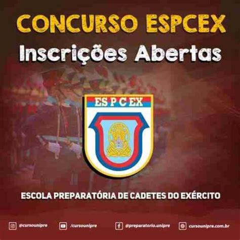 EsPCEx 2023 24 Concurso as Inscrições Abertas