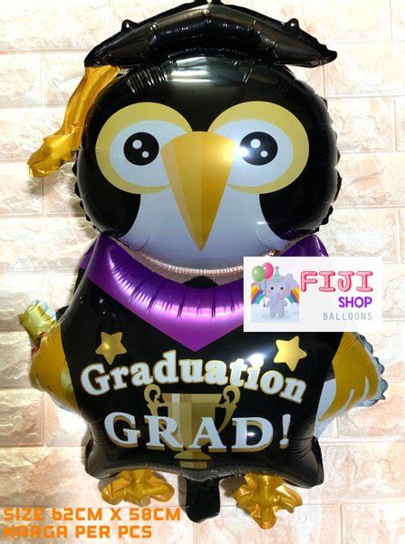 Jual Balon Foil Graduation Pinguin Balon Foil Wisuda Penguin Medium