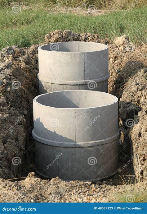 Concrete Septic Tanks Royalty Free Stock Image