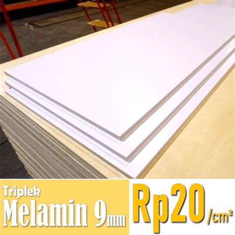 Jual Triplek Melamin Mm Custom Harga Perak Cm Triplek Putih Mm