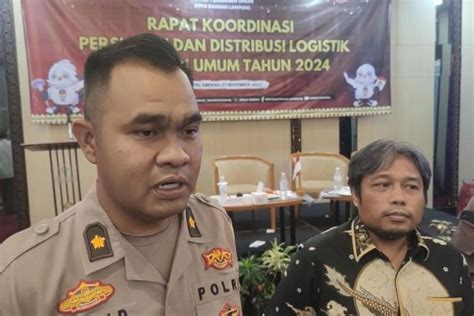 Polisi Siap Amankan Distribusi Logistik Pemilu Ke Ppk Di Bandarlampung