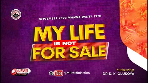 YORUBA MFM MANNA WATER SERVICE 06 09 2023 DR D K OLUKOYA G O