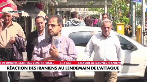 Attaque de l Iran contre Israël la réaction des Iraniens au lendemain