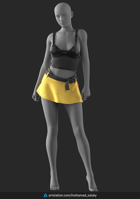 Agent Girl 11 Marvelous Designer 3d Model Cgtrader