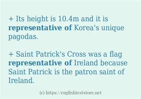 Some example sentences of "representative of" - EnglishTestStore Blog