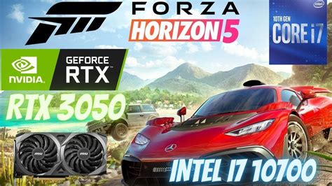 Forza Horizon 5 FPS BENCHMARK ON RTX 3050 INTEL I7 1070 Full High