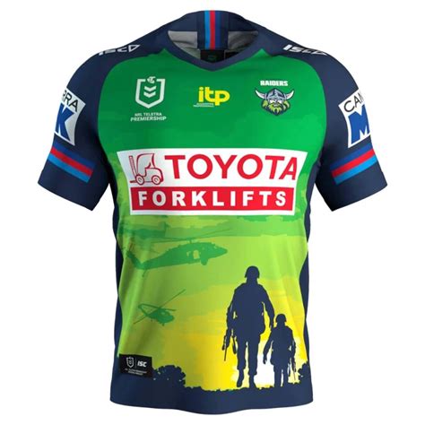 Canberra Raiders Men S Anzac Rugby Jersey