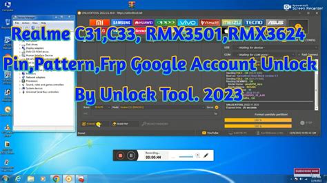 Realme C31 C33 Pattern Frp Unlock By Unlock Tool Kartikmobile YouTube