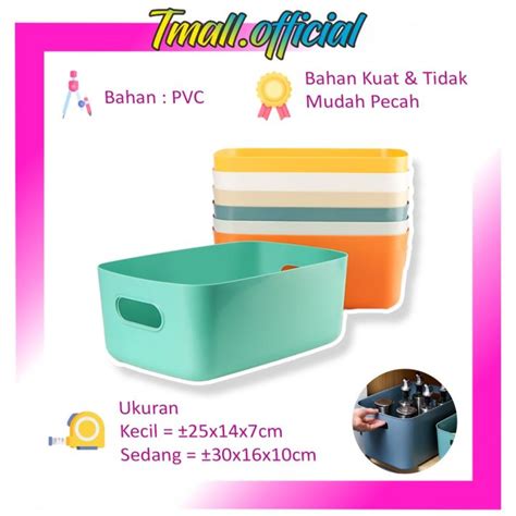 Tmall Storage Box Dengan Tutup Kotak Penyimpanan Serbaguna Storage