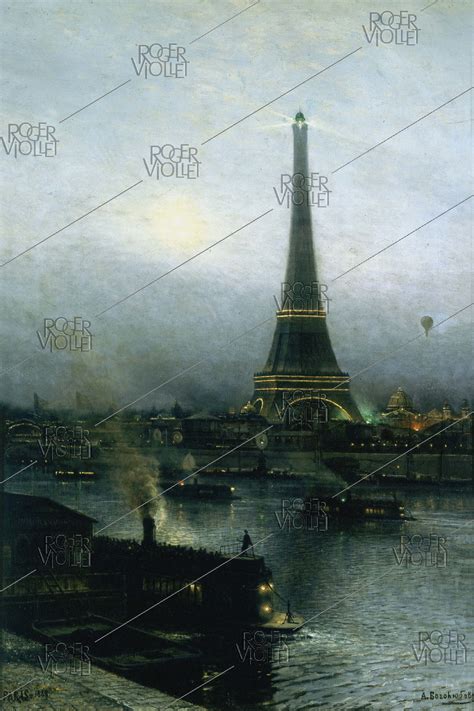 Alexeï Bogolioubov 1824 1896 La Tour Eiffel à la tombée