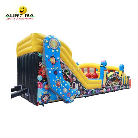 High Quality Pvc Large Inflatable Obstacle Course With Bounce House