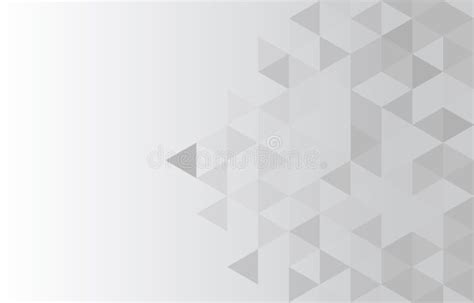 White and Gray Gradient Background. Geometric Style. Mesh of Triangles ...