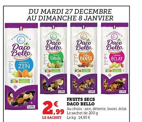 Promo Fruits Secs Daco Bello Chez Hyper U ICatalogue Fr