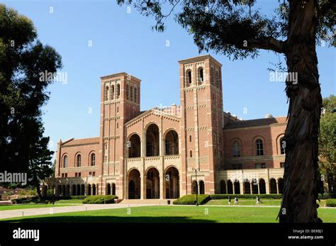 View Of The Quad With Of Royce Hall Ucla Westwood Hi Res Stock