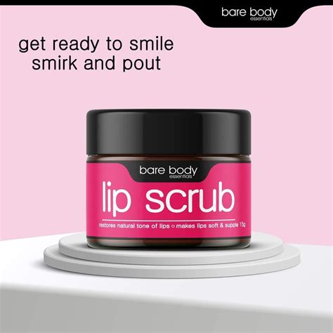 Buy Crow Bare Body Essentials Lip Scrub Exfoliates Lip Lightening