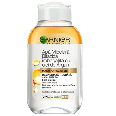 Set Apa Micelara Bifazica Garnier Skin Naturals Cu Ulei De Argan