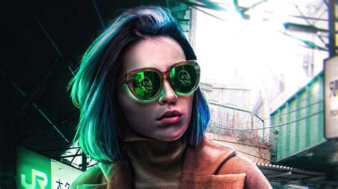 Scifi Girl With Skull Glasses Scifi Artist Artwork Digital Art Behance Hd Wallpaper Peakpx