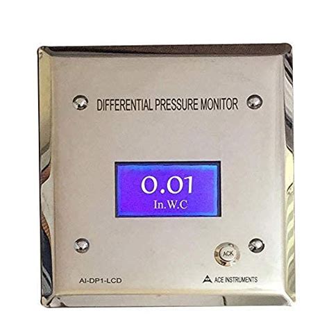 Buy Ace Instruments Digital Differential Pressure Indicator Negative Room Pressure Monitor