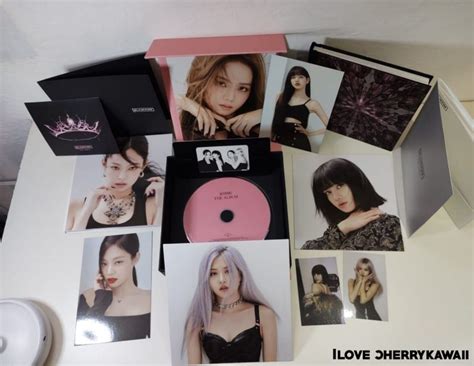 The Album Blackpink Unboxing Version Rosa Mate