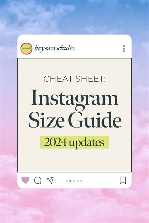 2023 Instagram Sizing Guide — Hey Sara Schultz