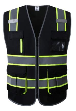 GULF SAFETY - BLACK SAFETY VEST