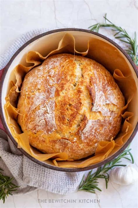 Easy Artisan Garlic Rosemary Bread The Bewitchin Kitchen