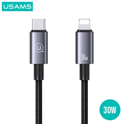 Promo USAMS SF Series Kabel Data Fast Charging Type C To Lightning 30W