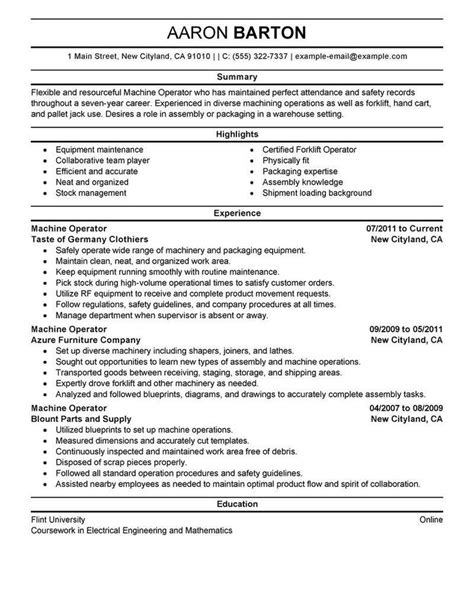 43++ Heavy equipment operator resume sample That You Can Imitate