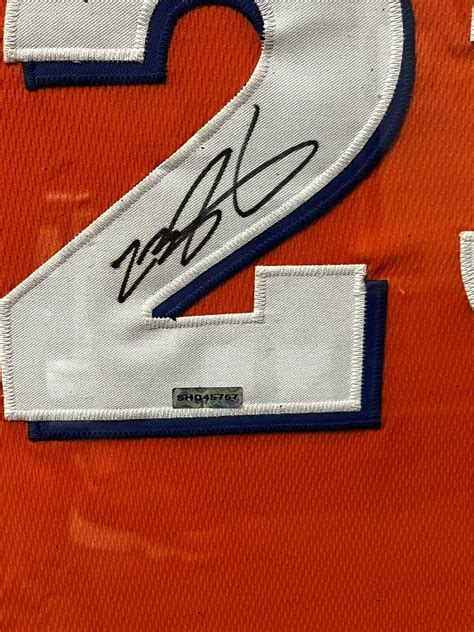 Lebron James Signed Autographed Orange Throwback Cavs Jersey Framed Up ...