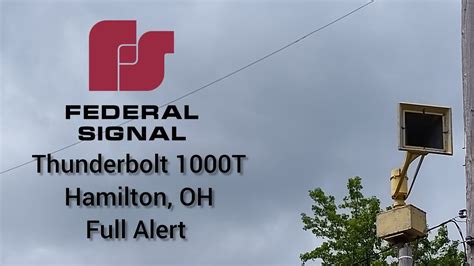 Federal Signal Thunderbolt 1000T Tunnelbolt Siren Test Hamilton