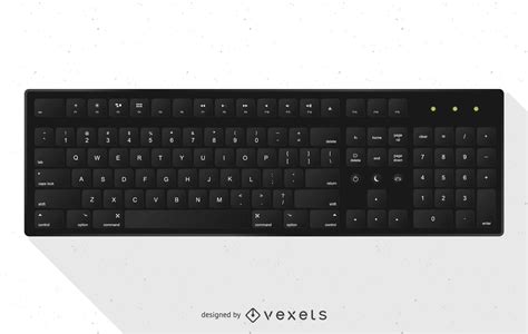 Realistic Computer Keyboard Design Vector Download