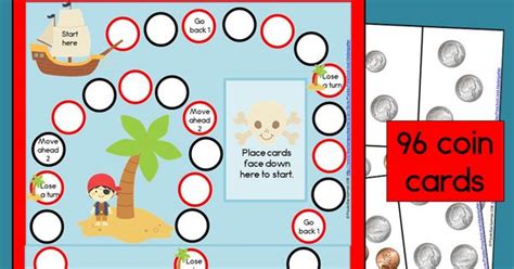 Pirate Treasure A Money Counting Game Counting Games Counting Money And Pirate Treasure