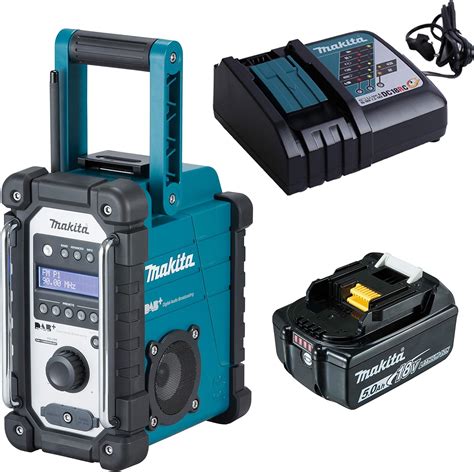 Makita Akku Baustellenradio Dmr V V X Ah Akku Lader