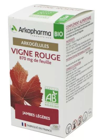 ARKOG VIGNE ROUGE BIO GELUL 150 Pharmacie Des Moneghetti