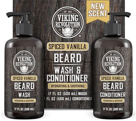 Viking Revolution Beard Wash And Beard Conditioner For Men With Argan Oil And Jojoba Oil Beard