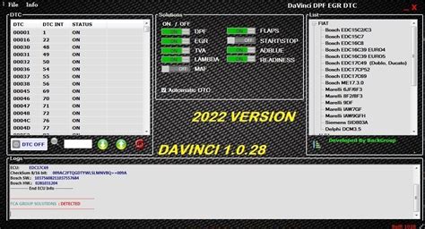 Davinci With Keygen Full Dpf Egr Dtc Flaps Tva Adblue