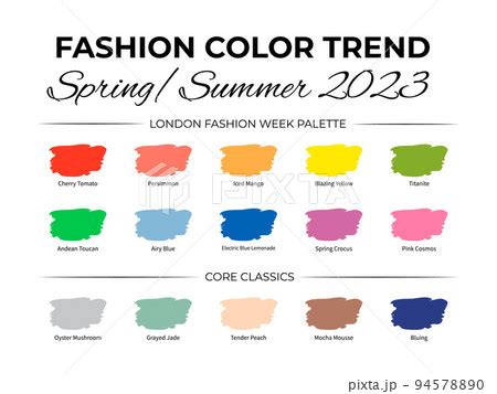 Fashion Color Trend Spring Summer Trendy Pixta