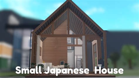 Building A Small Japanese House In My Bloxburg Town Youtube