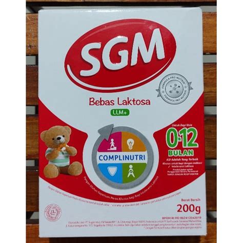 Jual Susu Sgm Bebas Laktosa 200 Gram Sgm Llm Susu Formula Bebas