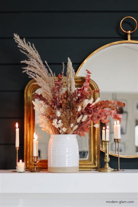 How To Make A Diy Dried Flower Arrangement For Fall Modern Glam