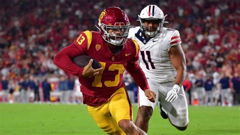 Usc Vs Arizona Score Caleb Williams Bails Out No Trojans In Triple