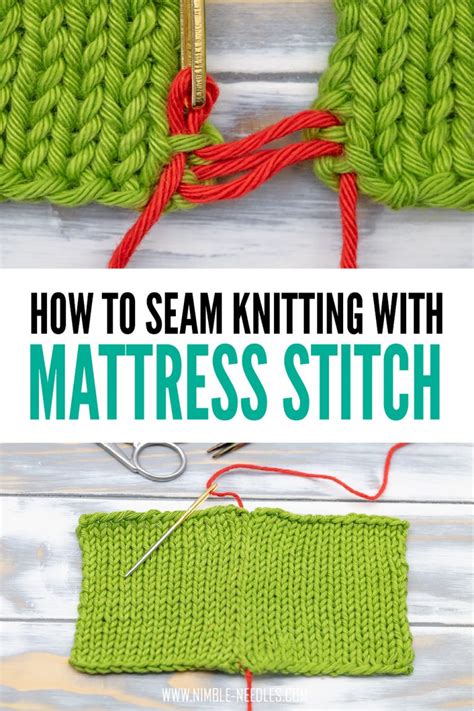 How To Do The Mattress Stitch In Knitting Step By Step Tutorial Video