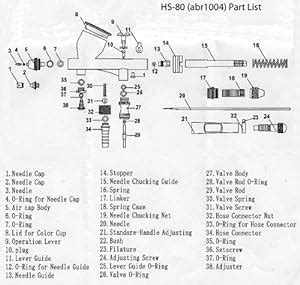 Master Airbrush Parts Diagram