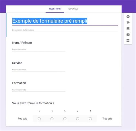 Comment Pr Remplir Les Champs D Un Google Forms