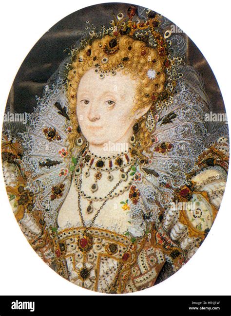 Nicholas Hilliard Elizabeth I C Stock Photo Alamy