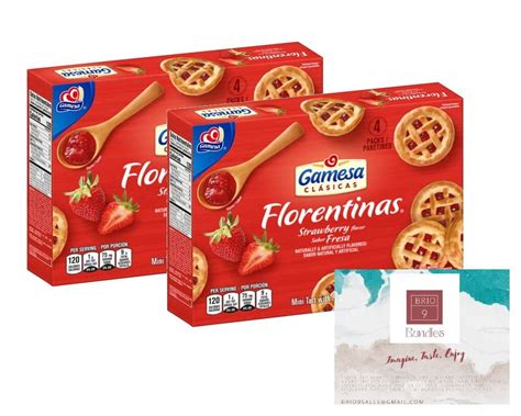 Gamesa Florentinas Sabor Fresa Strawberry Mini Tarts 111oz 2 Boxes