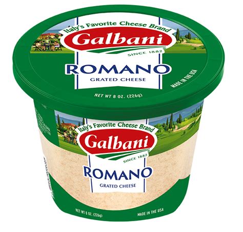 Grated Romano Galbani Cheese Authentic Italian Cheese