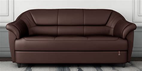 Buy Berry 55001 Leatherette 3 Seater Sofas In Brown Colour At 40 OFF