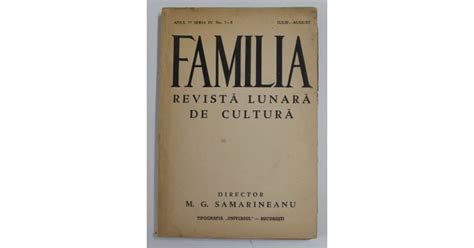 FAMILIA REVISTA LUNARA DE CULTURA ANUL 77 SERIA IV NR 7 8