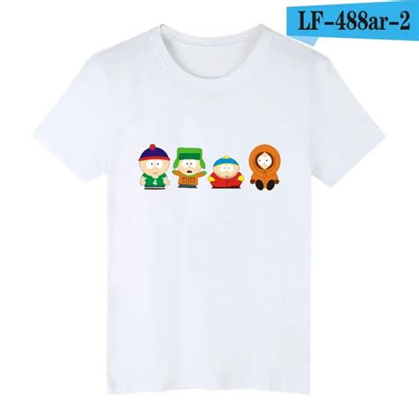 LUCKYFRIDAYF Cartoon Sitcoms South Park Cotton T shirt Men Slim Fit ...